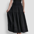 High Waisted Tiered Maxi Skirt