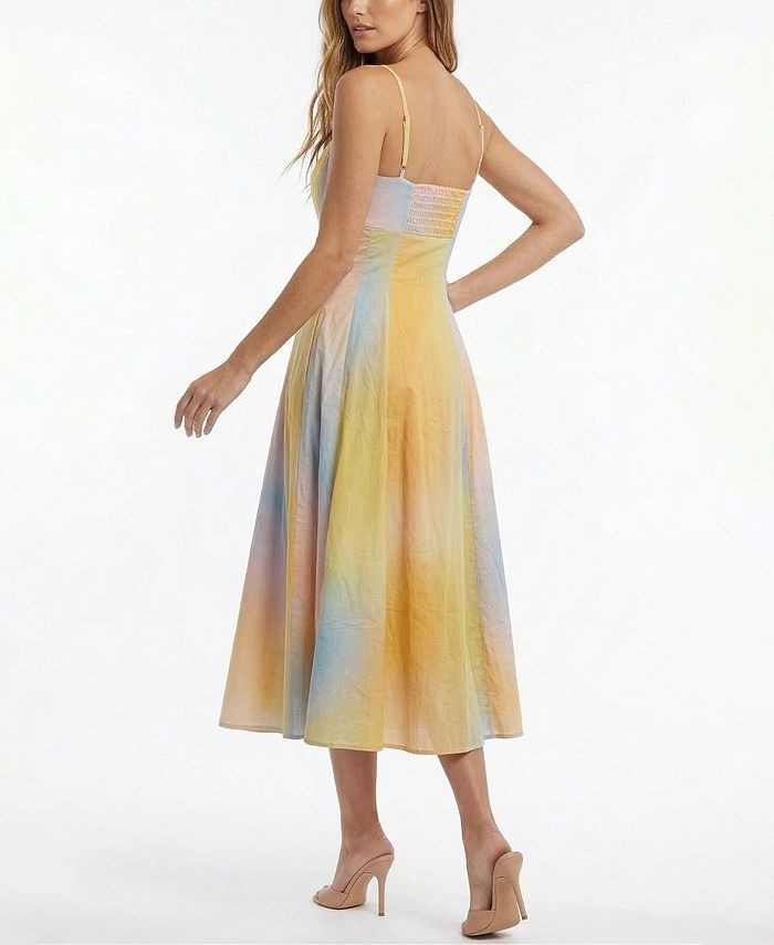 Strappy Waist Cinching Maxi Dress